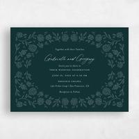 Green Wedding Invitation - Clarian Landscape