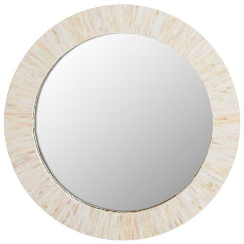 Ivory Mother of Pearl Mirror Round