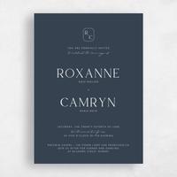 Blue Wedding Invitation - Altair Classic