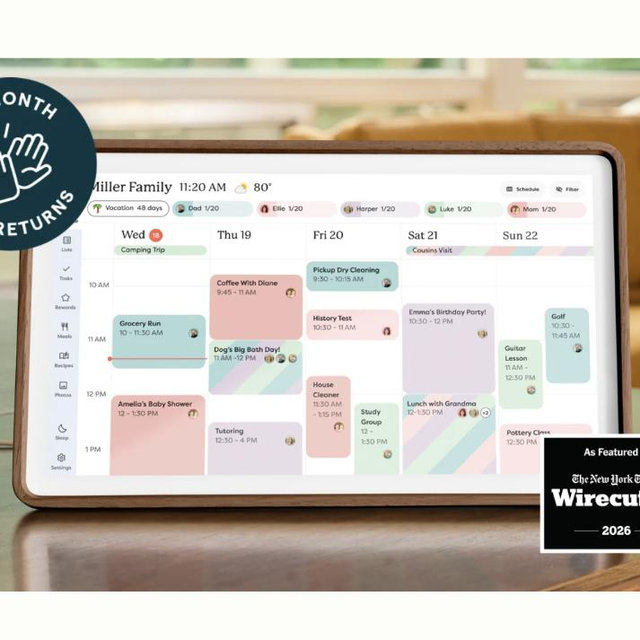 The Skylight Calendar 2 (Wood/Walnut) with Plus Plan | Skylight