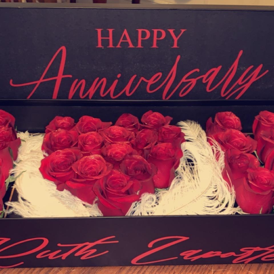 Flower box Frank surprised Ruth with.