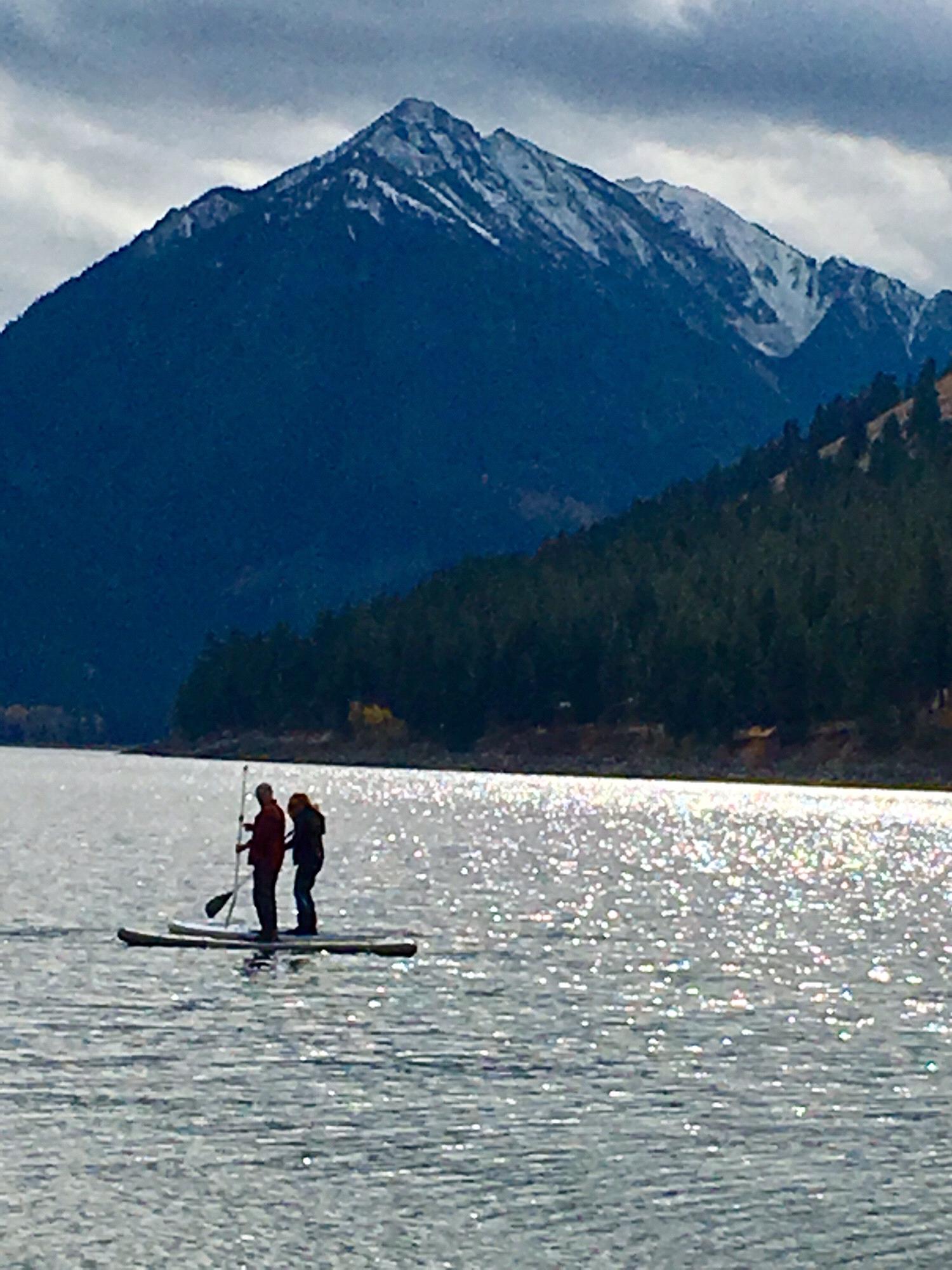 Paddle boarding at Wallowa Lake
