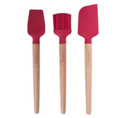 Farberware® Professional 3-Piece Mini Wood Tool in Red