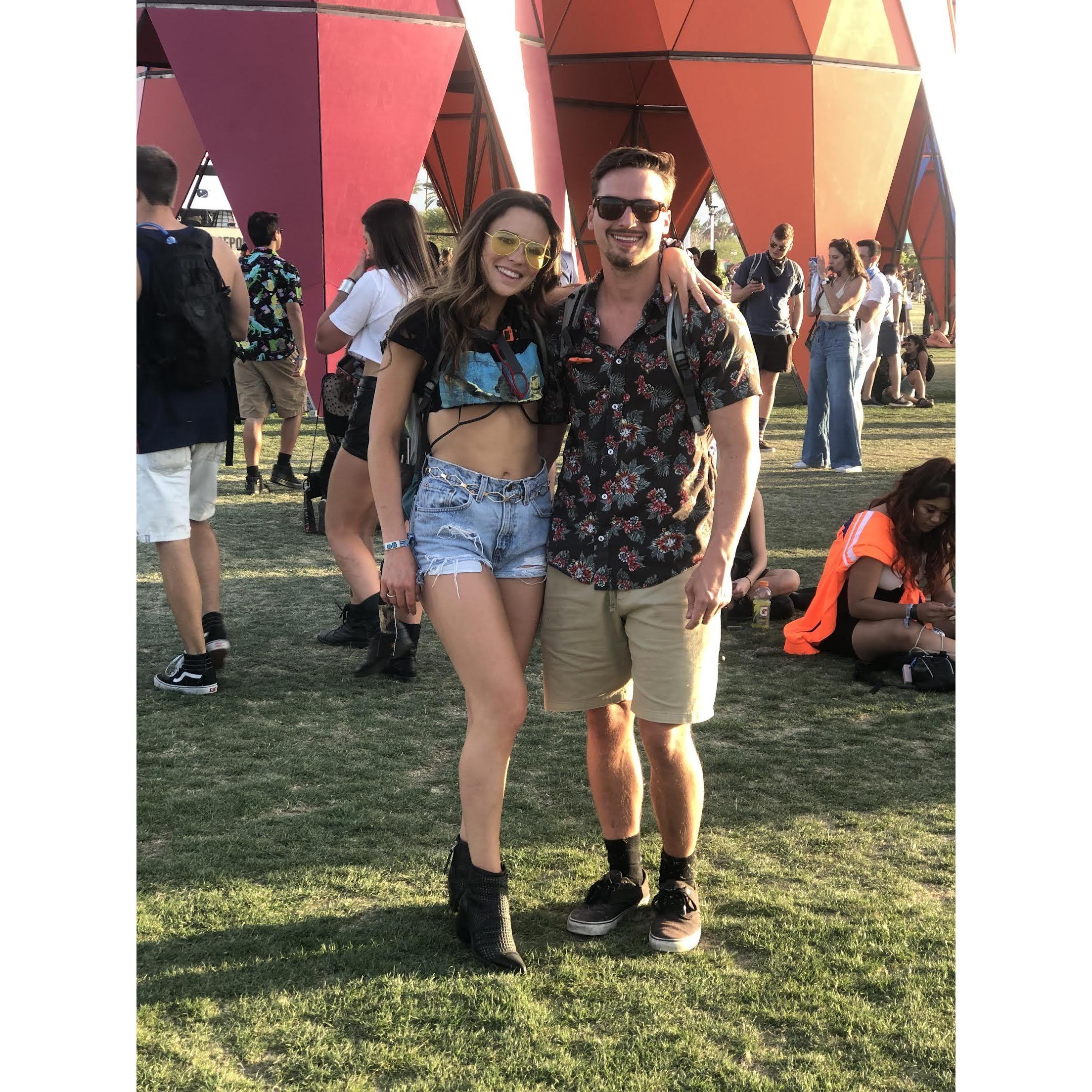 Our first Coachella Music Festival together - Palm Springs, Ca - April 2019.