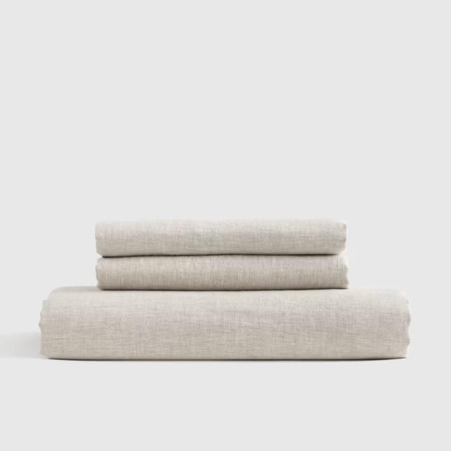 European Linen Fitted Sheet Set