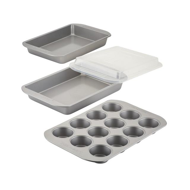 Farberware Nonstick 4-Pc. Bakeware 12-Cup Muffin Pan and Cake Pan Set