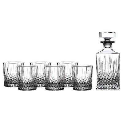 Royal Doulton Earlswood 5pc Whiskey Decamter and Tumblers Set