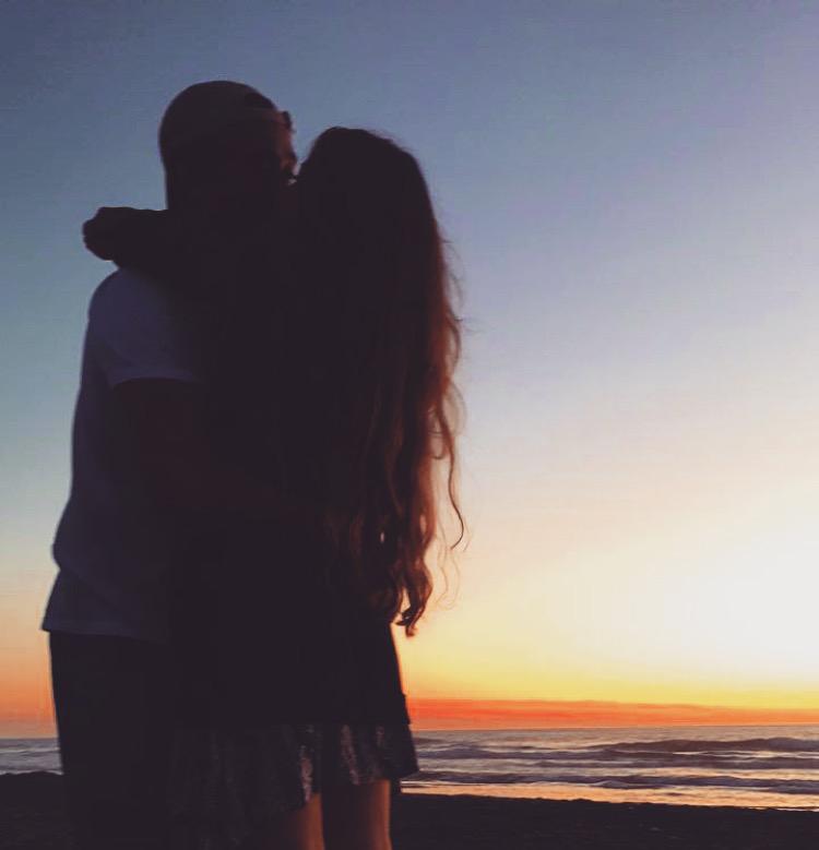 Our first ever picture together, taken by our friend without us knowing. End of September/Early October 2016