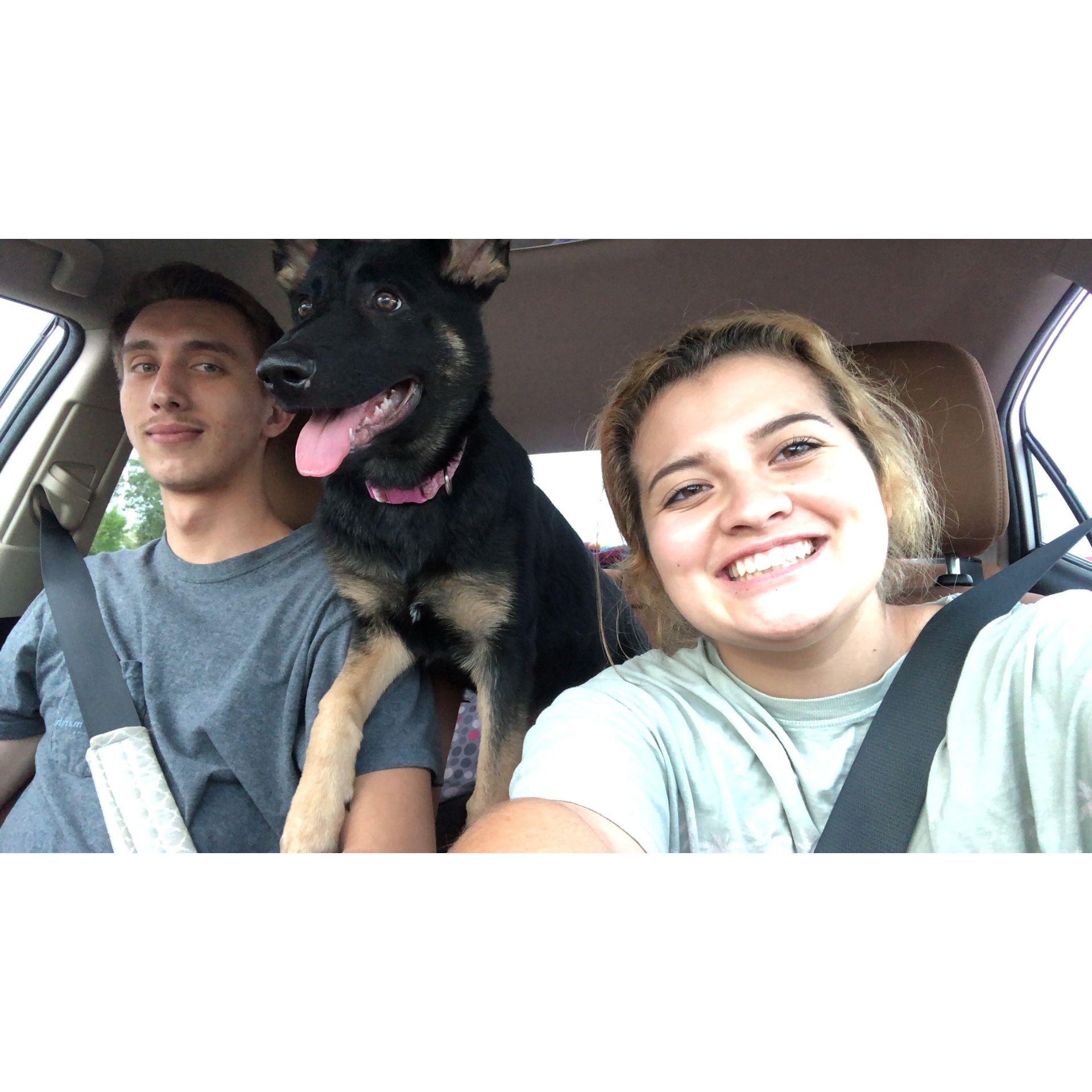 September 2018- car rides with our child