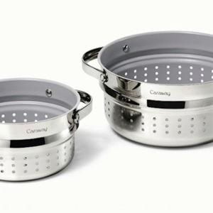 Steamer Pot Duo Cookware: Stainless Steel | Caraway