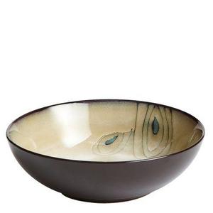 Teal Reactive Rim Peacock Bowl