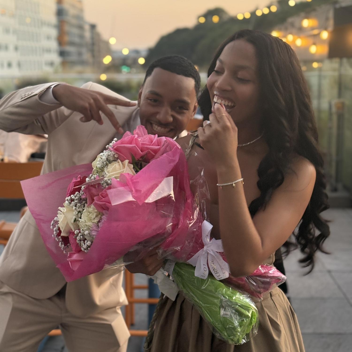 1 minute after the engagement!!