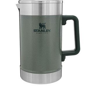 STANLEY Classic Stay-Hot French Press Coffee Maker 48 oz | 5 Minute Brew, 4 Hours Hot | Mesh Filter for Coffee Grounds | Insulated Stainless Steel French Press | BPA-Free | Hammertone Green