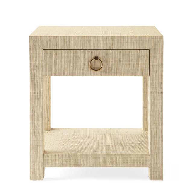 Blake Raffia 1-Drawer Nightstand