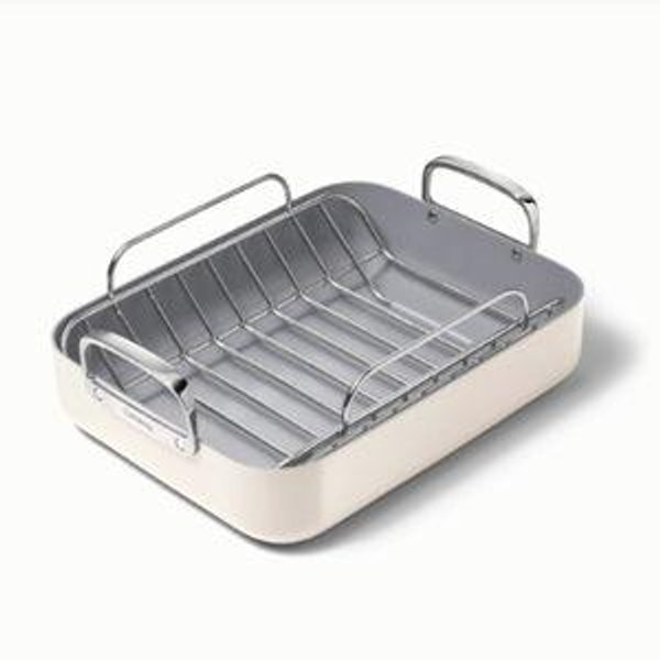 Roasting Pan With Rack | Cream