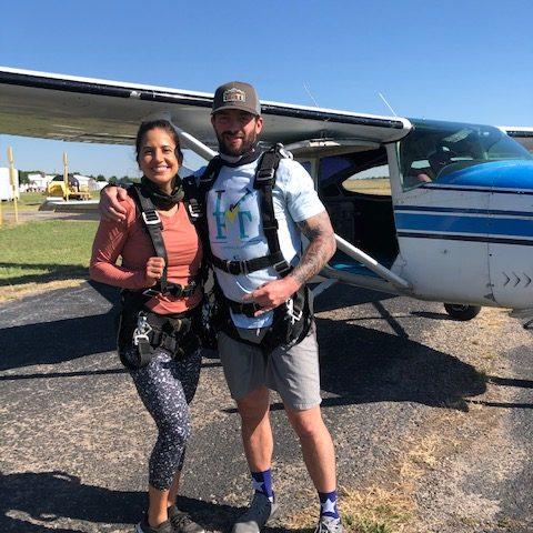 June 2020 - When Christiaan first asked me out, he wanted to take me sky diving. What a crazy way to start dating! We ended up postponing this date and got to do it in the middle of the pandemic.