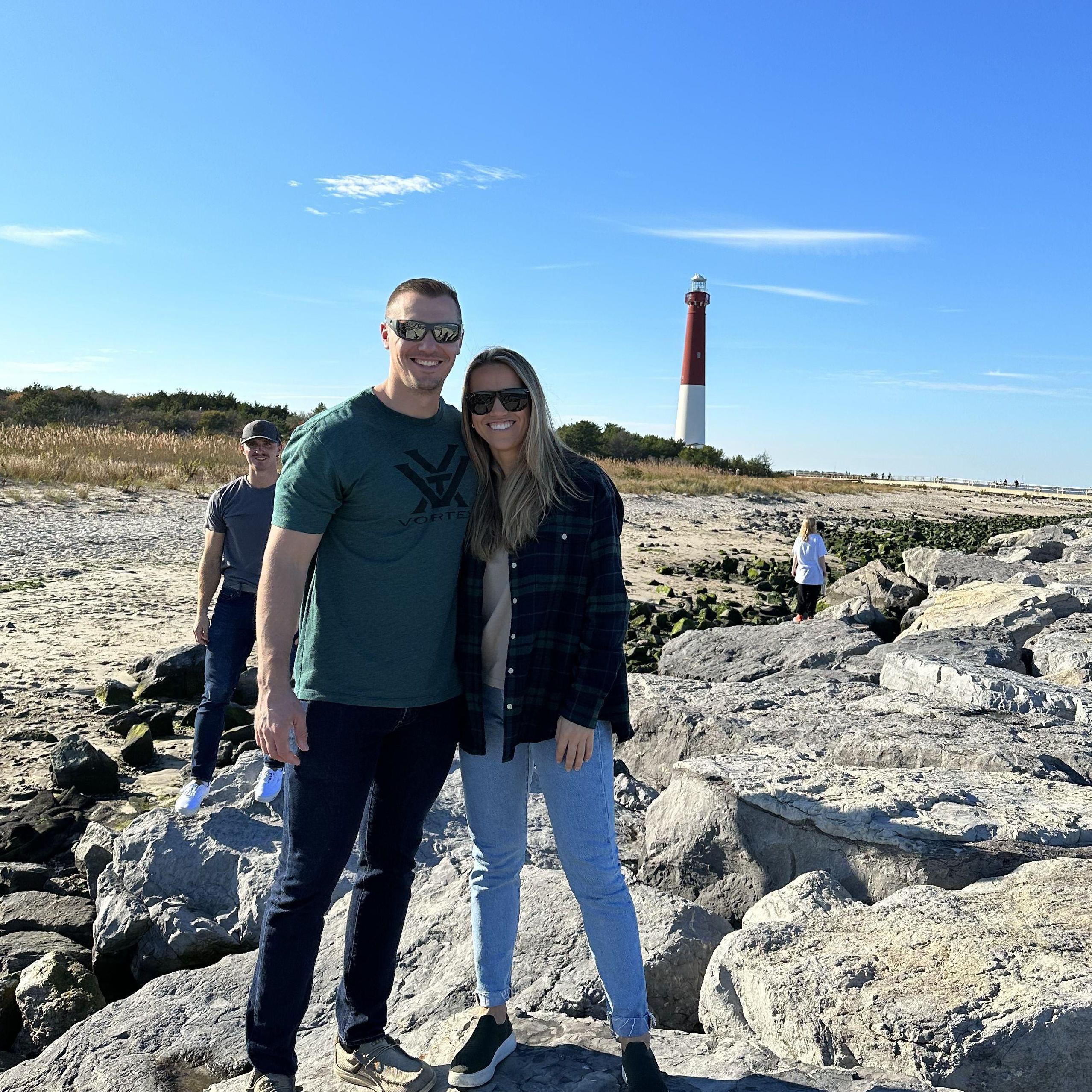 Also his first trip to the lighthouse!