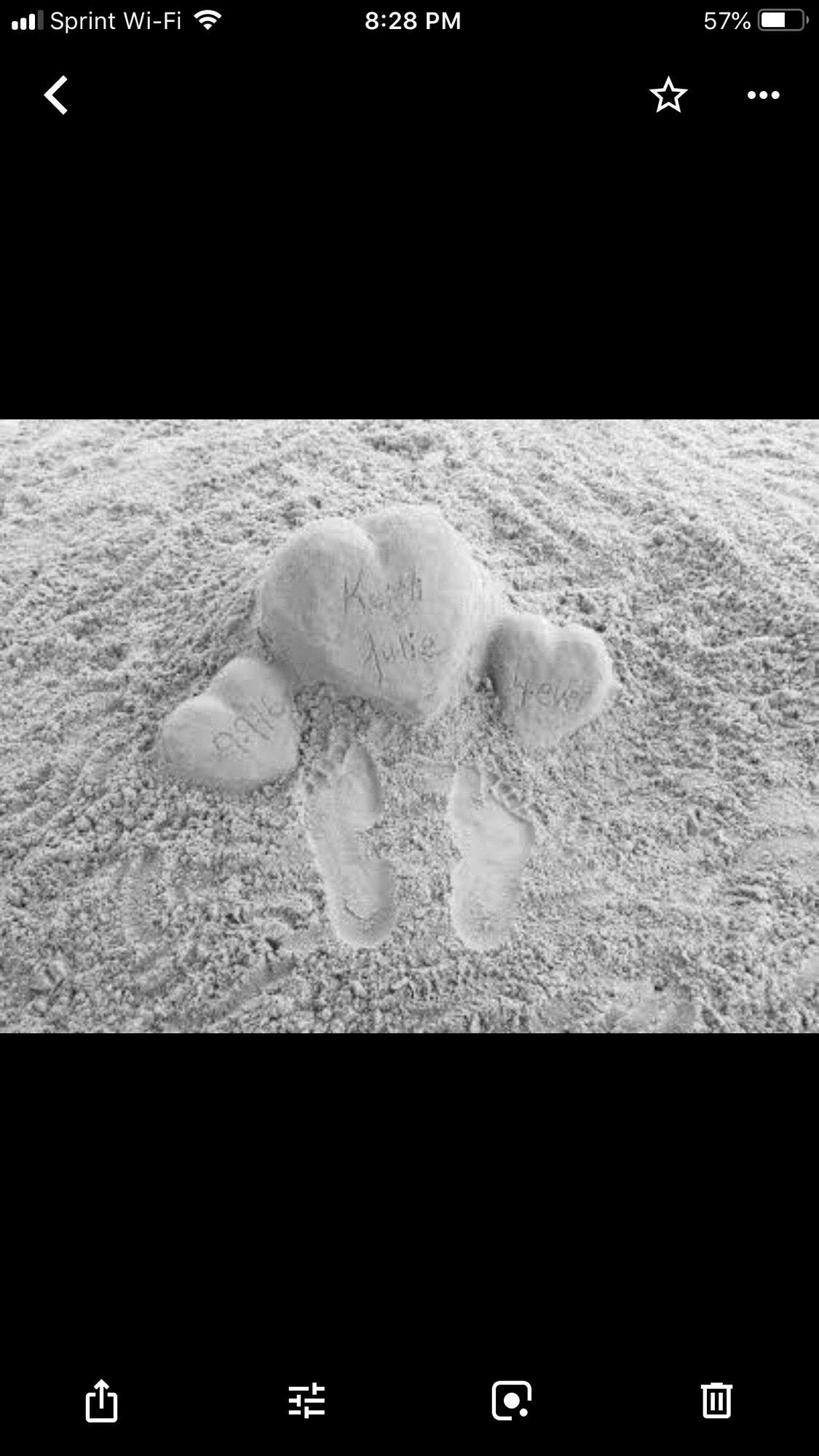 our first anniversary on the beach