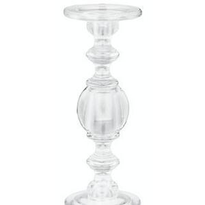 Classic Glass Candlestick Holder, Large