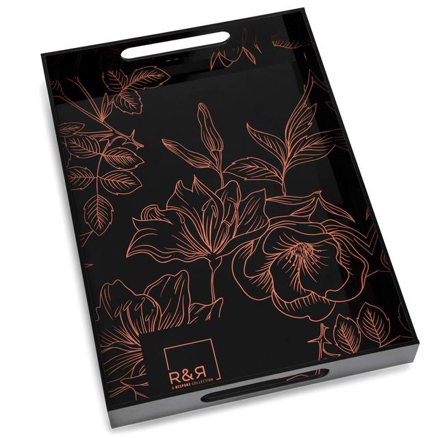 Black Acrylic Serving Tray