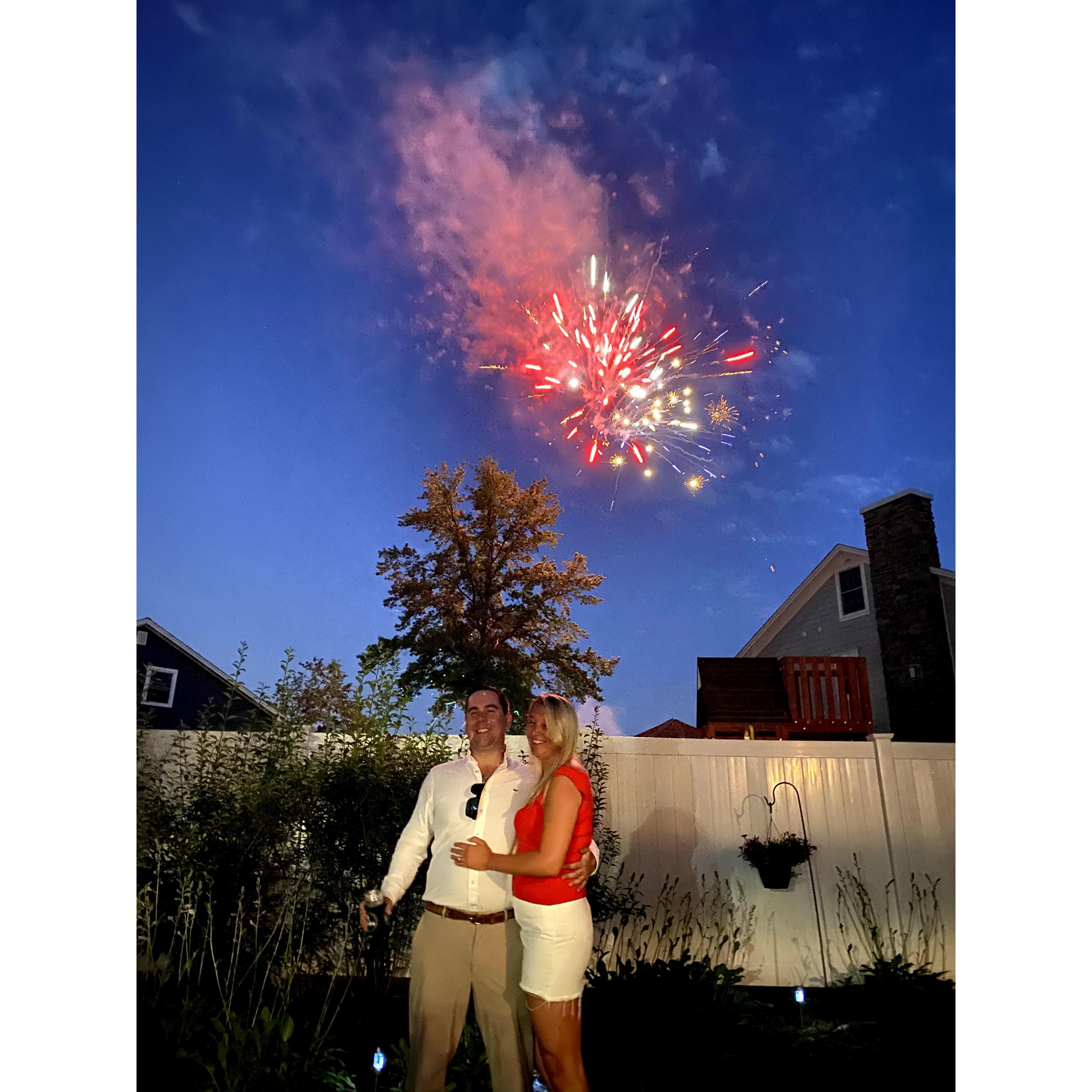 Thank you to the neighbors who illegally gave us a photo finish for the best day ever!