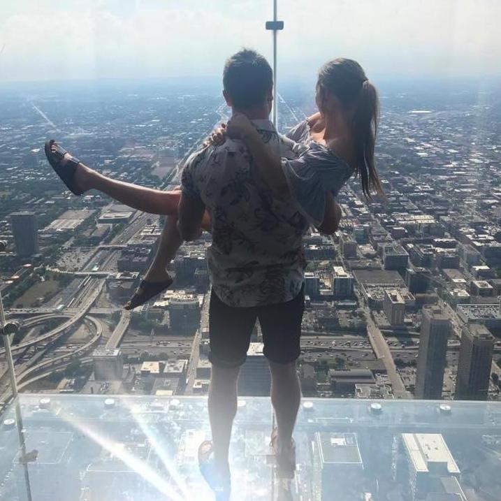 Tristan's first visit to Chicago.
