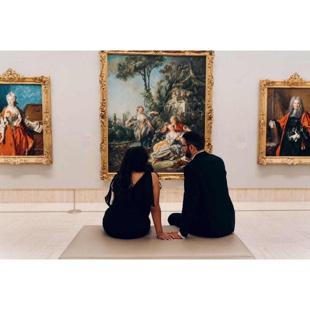 Us being artsy fartsy in a fancy museum