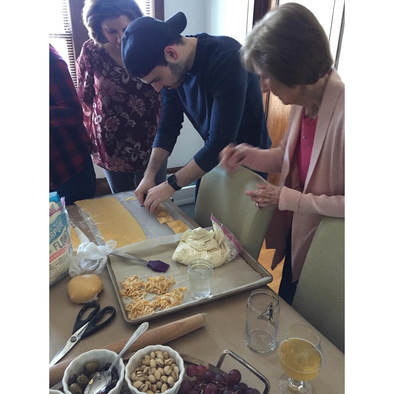 Making handmade pasta with the Vargos