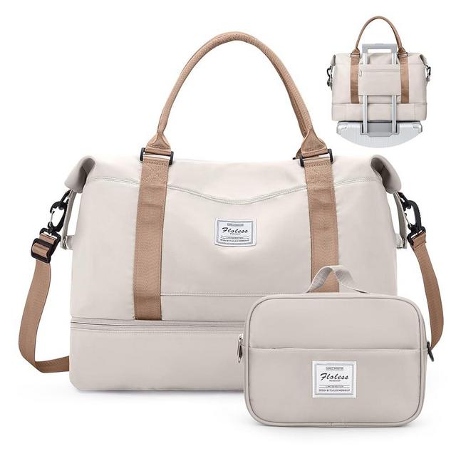 Weekender Bags for Women,Personal Item Travel Bag with Shoes Compartment,Overnight Travel Duffel Bag with Toiletry Bag