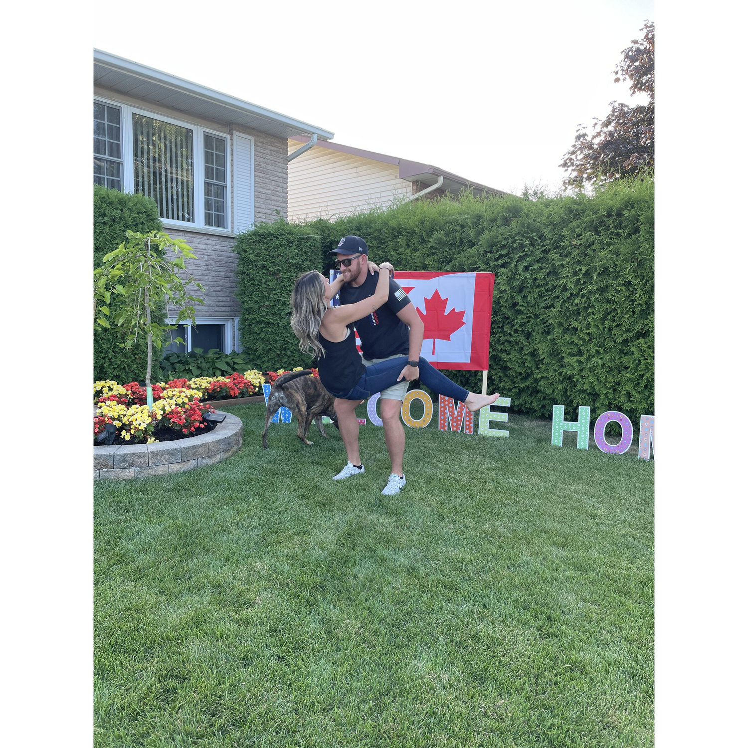 Our first trip to Canada, Douglas met the Poulet clan for the first time and asked Andre for my hand in marriage