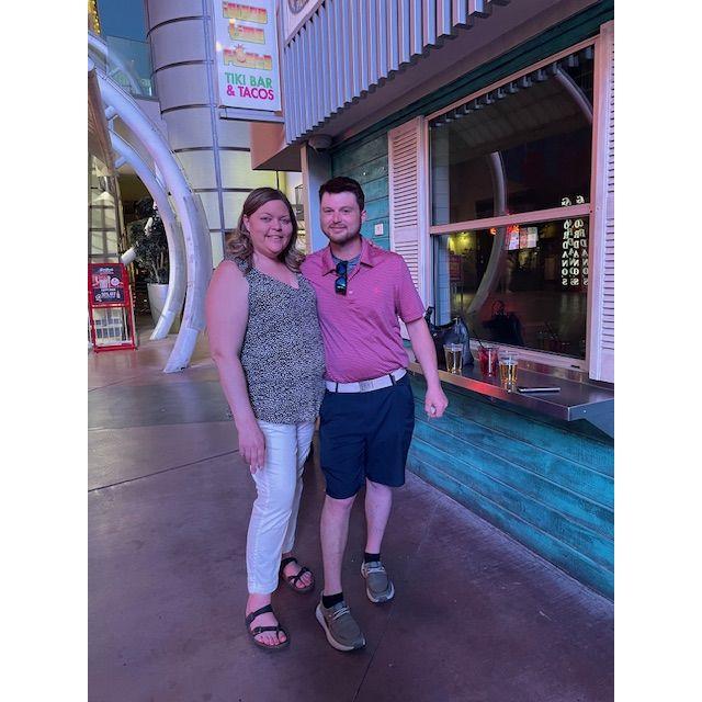 On the strip in Vegas
