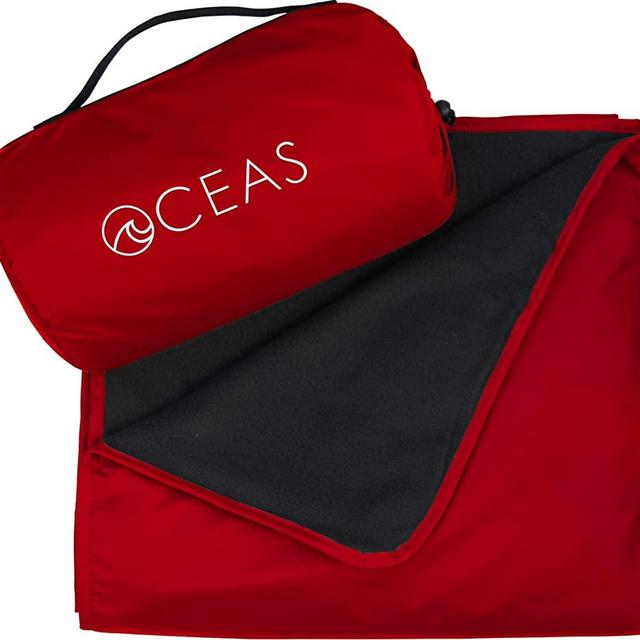 Oceas Outdoor Waterproof Blanket Warm Fleece Great for Camping, Outdoor Festival, Beach, and Picnic Use – Extra Large All Weather and Waterproof Throw Blanket