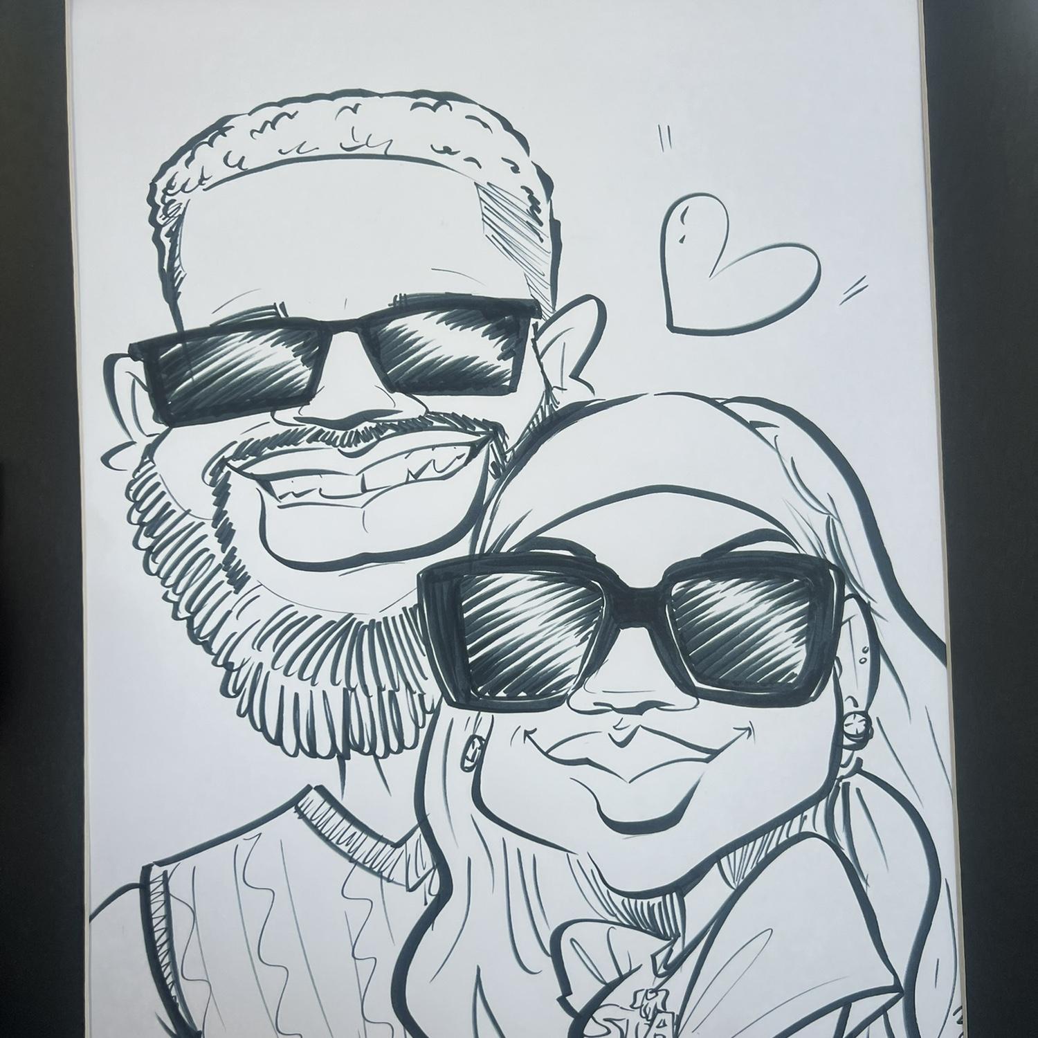 A drawing of us at a New Jersey Fair