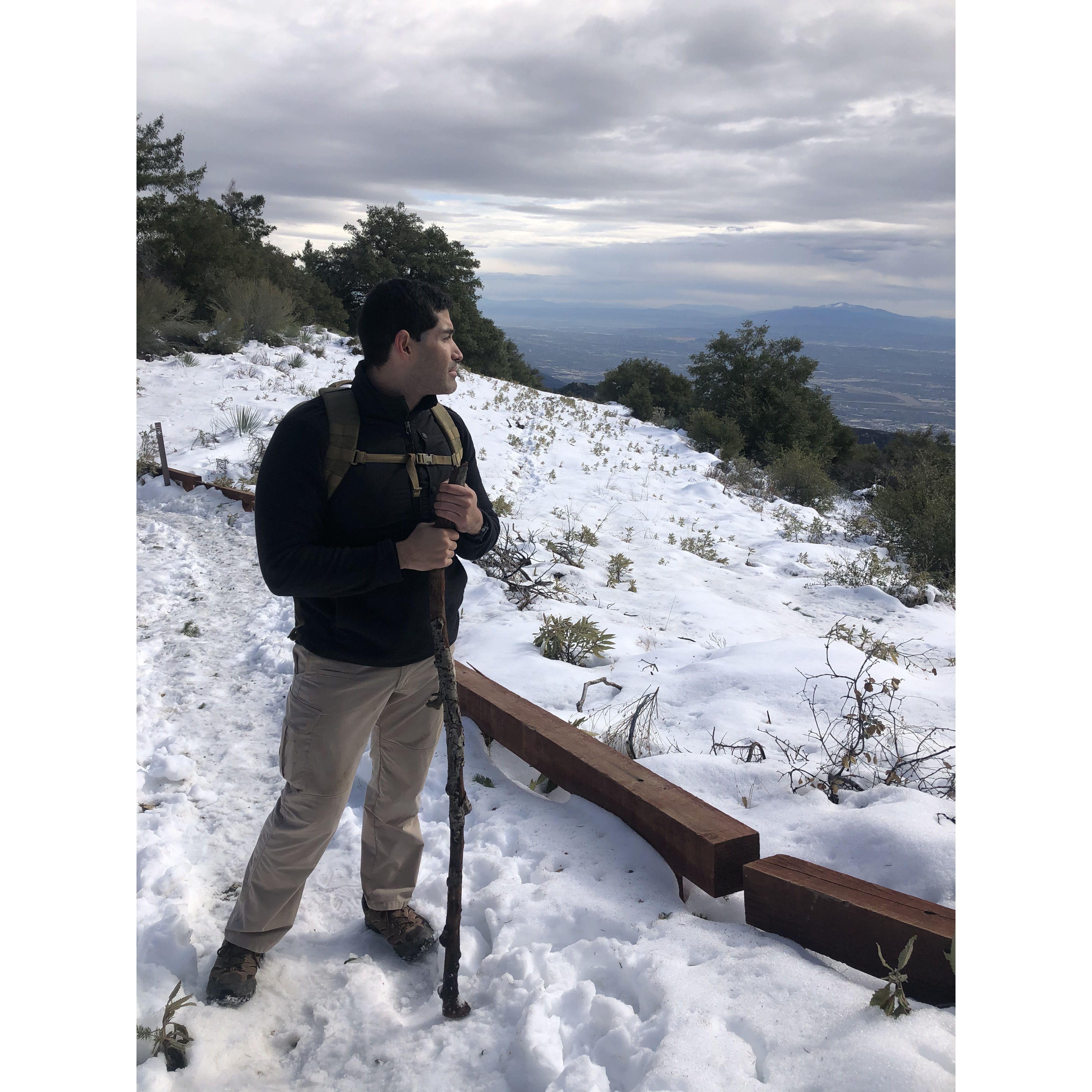 Mt. Wilson hike in the snow