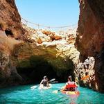 Kayaking adventure through caves - Benagil Beach