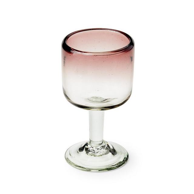 Ombre amethyst wine glass