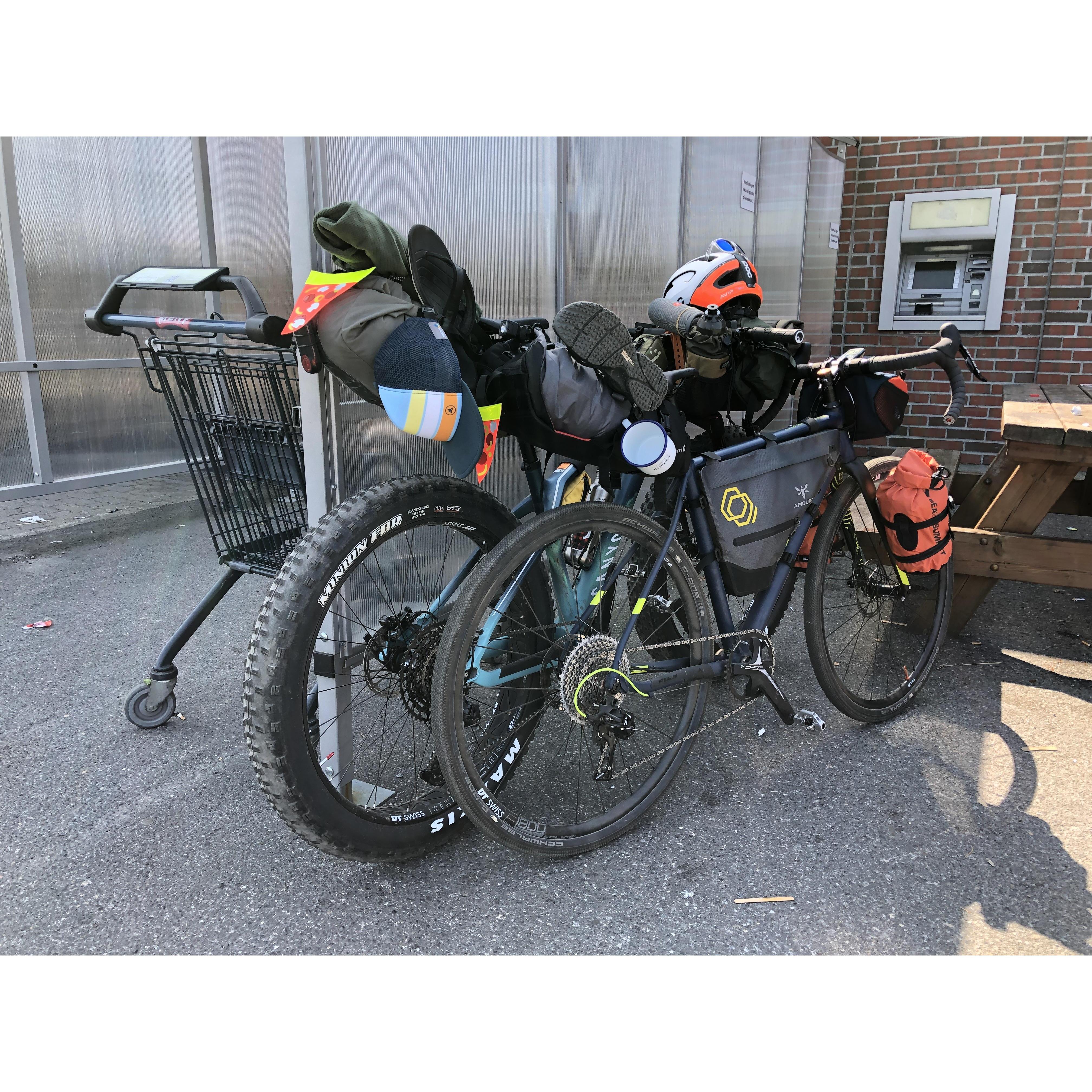Our first bike packing trip together