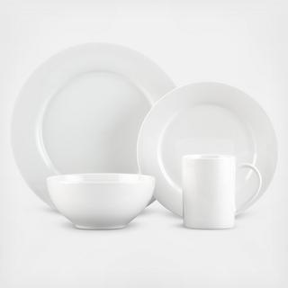 Aspen Rimmed 4-Piece Place Setting, Service for 1