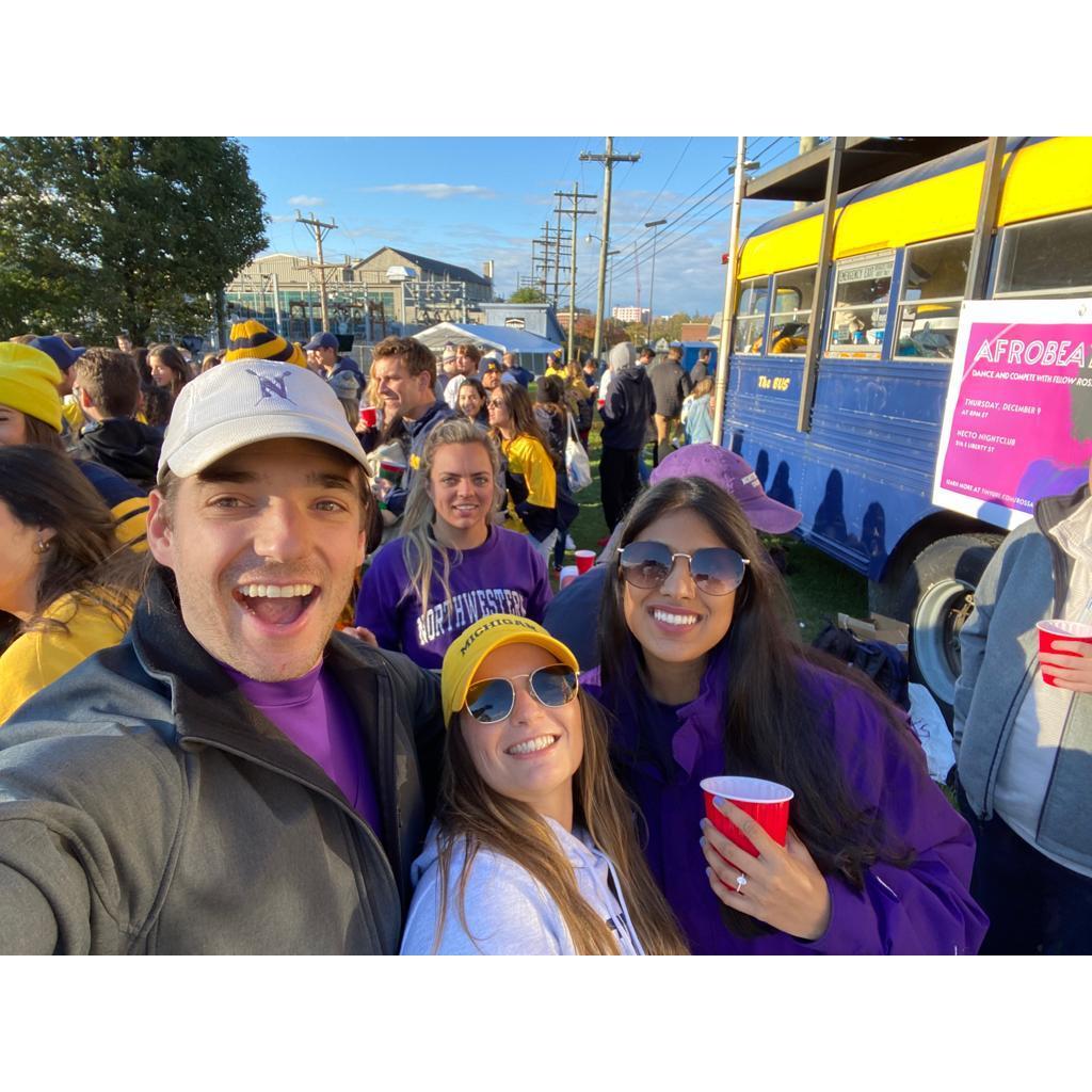 Ann Arbor's finest Pre-game tradition: The Bus (this one was for the Northwestern game, hence the purple)