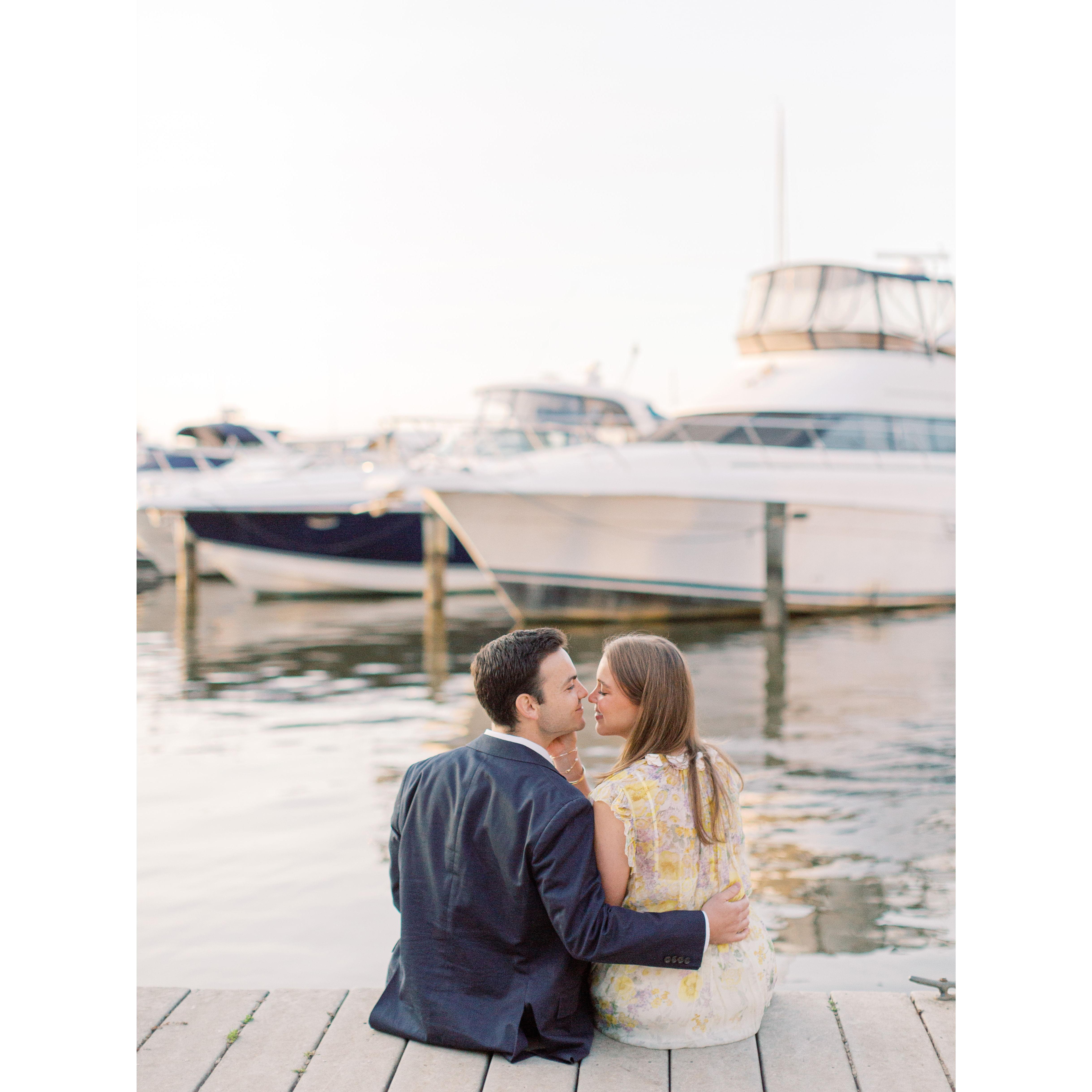 Engagement photo by Molly Lichten, Old Town, Alexandria, August 2024