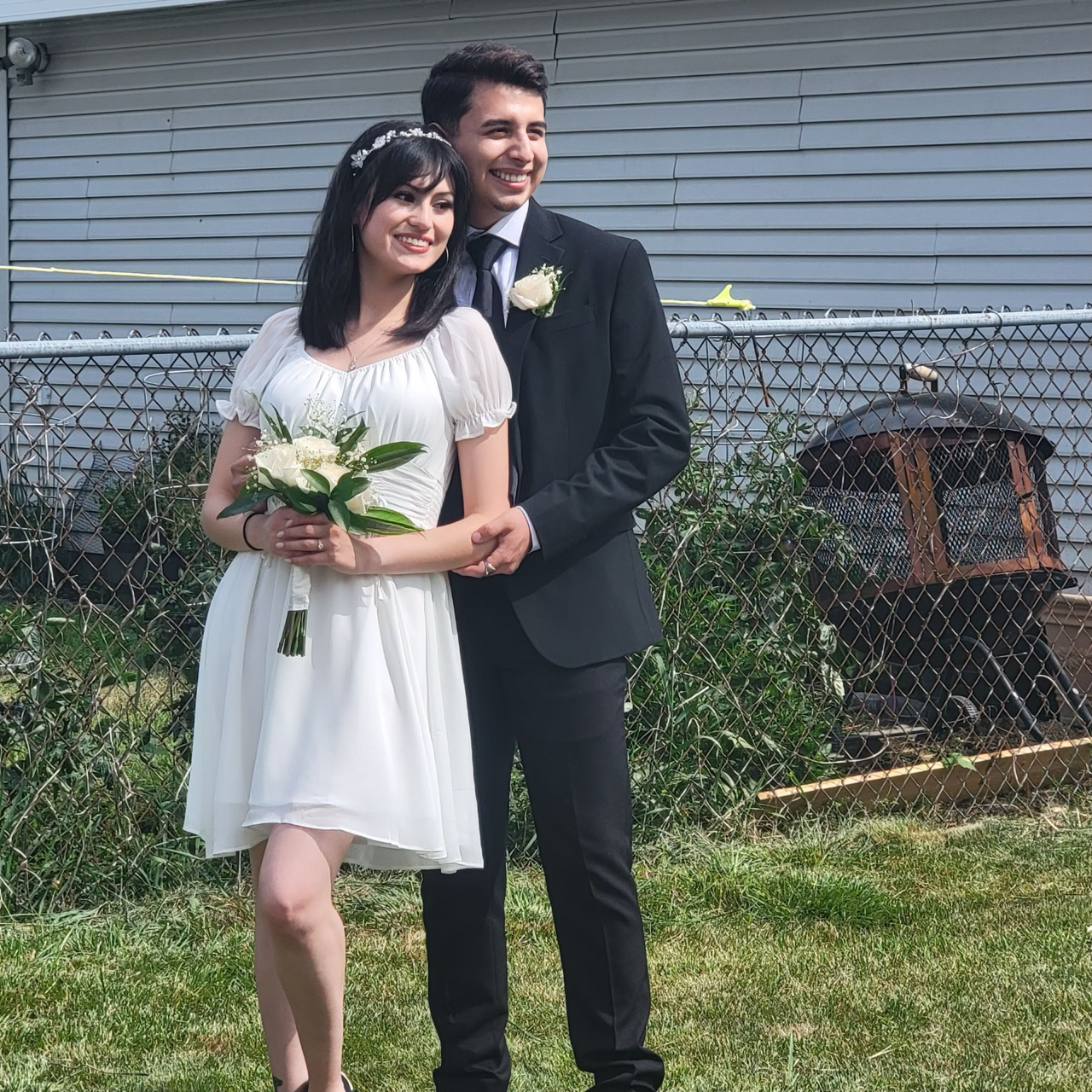 Our civil wedding in Victoria's backyard