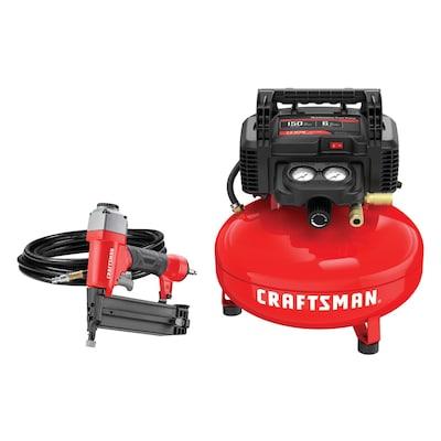 CRAFTSMAN  6-Gallon Single Stage Portable Corded Electric Pancake Air Compressor with Accessories (1-Tool Included)