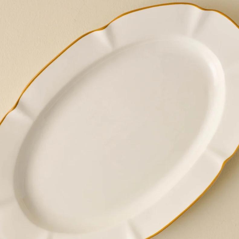 Luna Scalloped Serving Platter