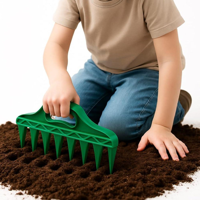 Luoglude Kids Gardening Seed Spacing Tool – Handheld Planting Grid for Small Seeds – Fun & Educational Outdoor Garden Activity
