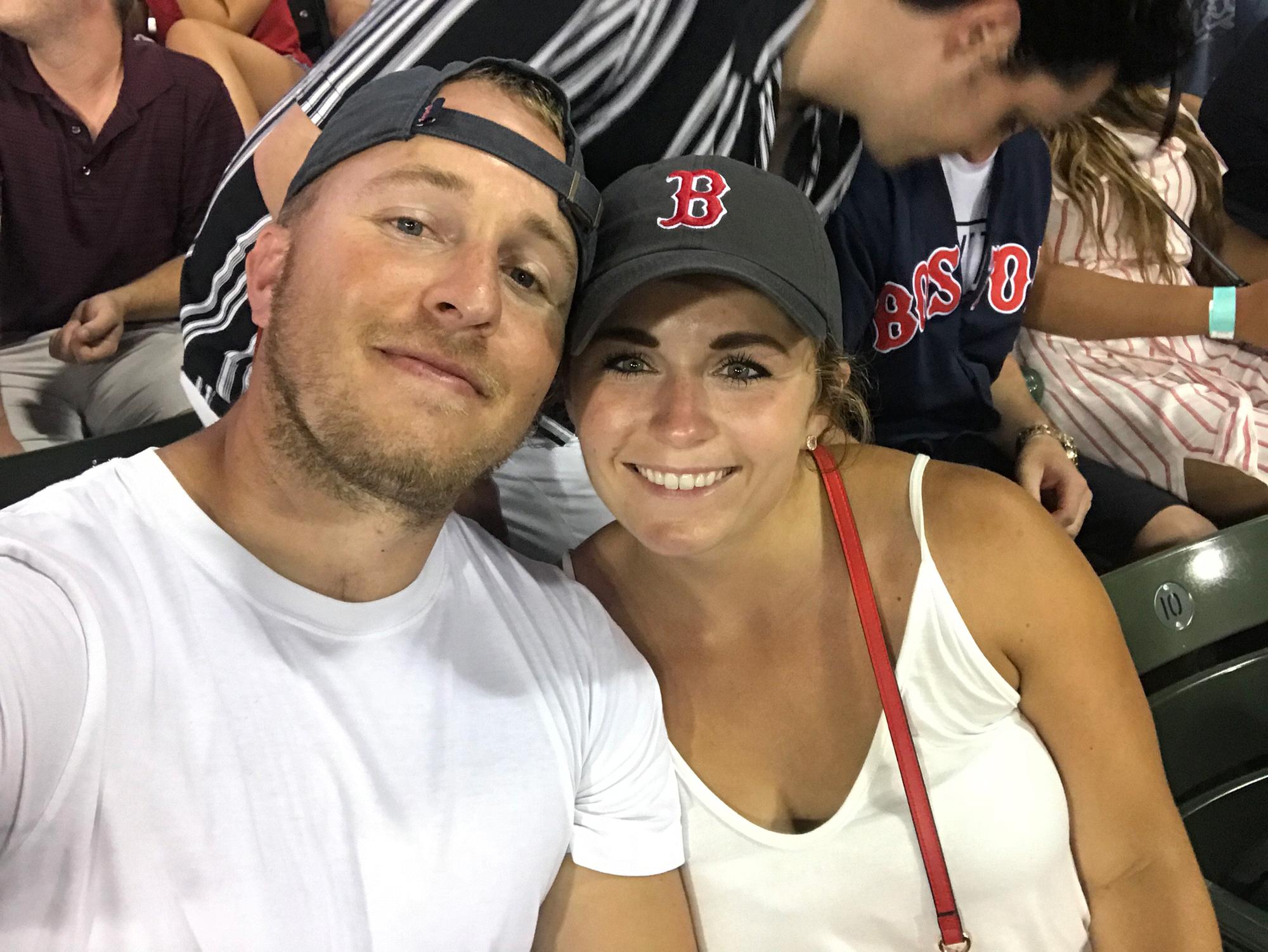 Katie let Trav tag along for a work trip in Boston, August 2018. Red Sox vs. Yankees game.