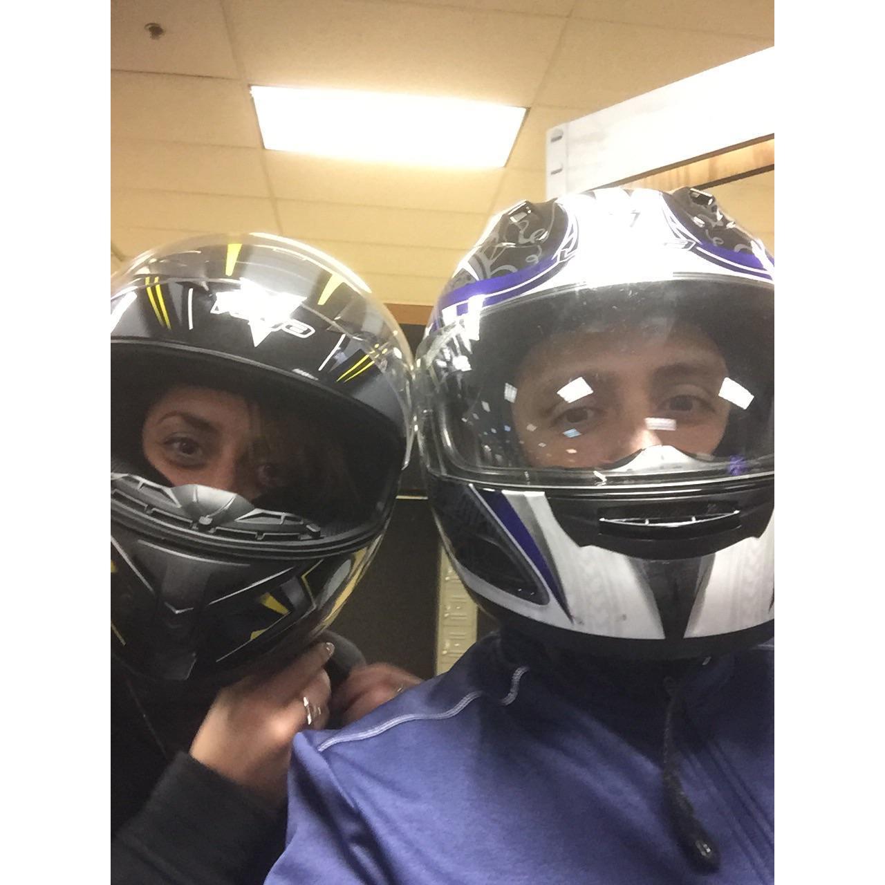 Mike still owes me the last race! I won 2 rounds of Go-Carting and he didn't want to officially lose so we never went back for the 3rd race to make it official!
