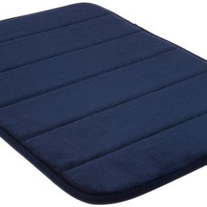 Incredibly Soft and Absorbent Memory Foam Bath Mat, 20 By 30-inch, Navy Blue by WPM