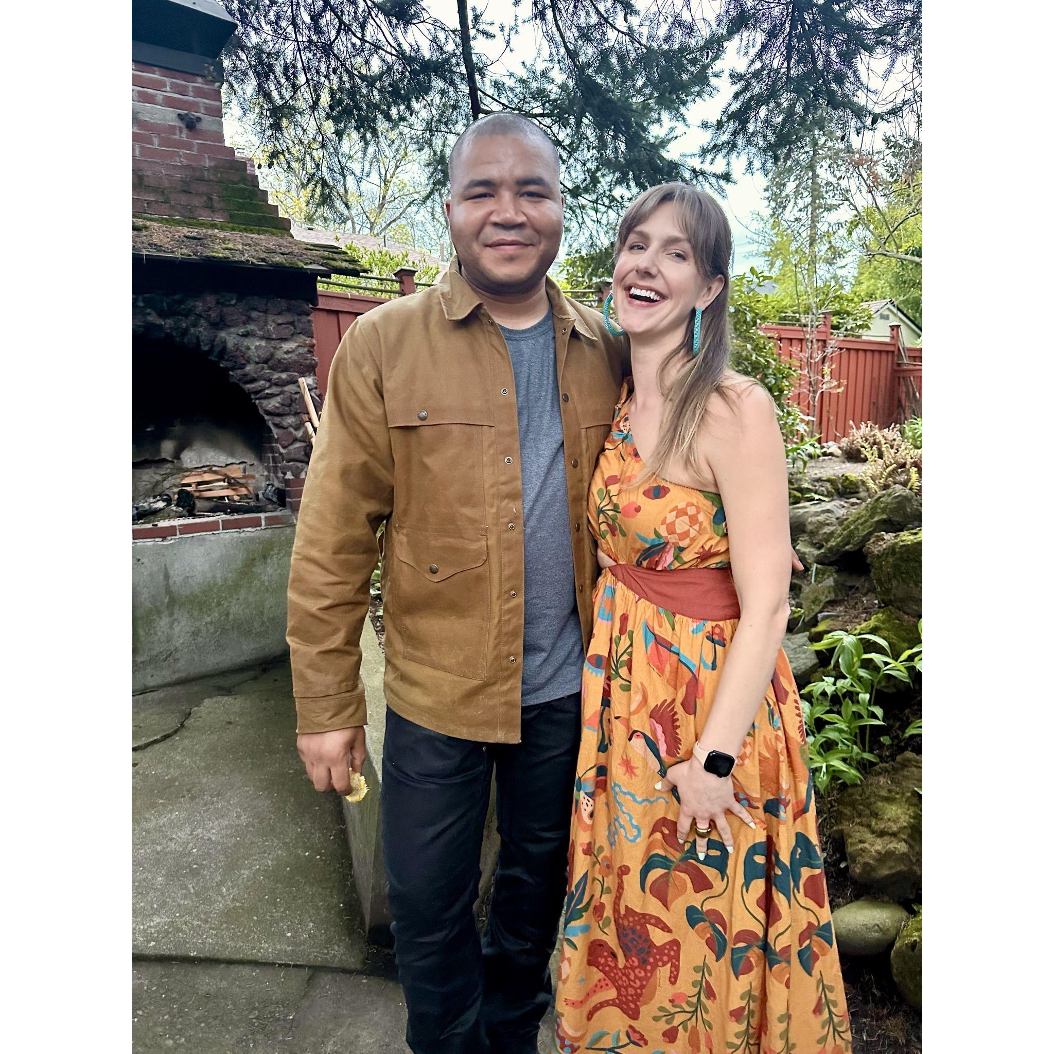 at our engagement party!