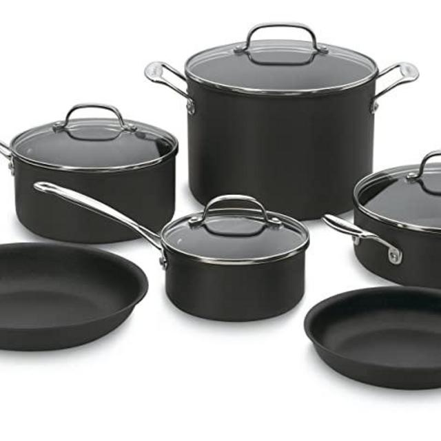 Cuisinart 66-10 Chef's Classic Nonstick Hard-Anodized 10-Piece Cookware Set