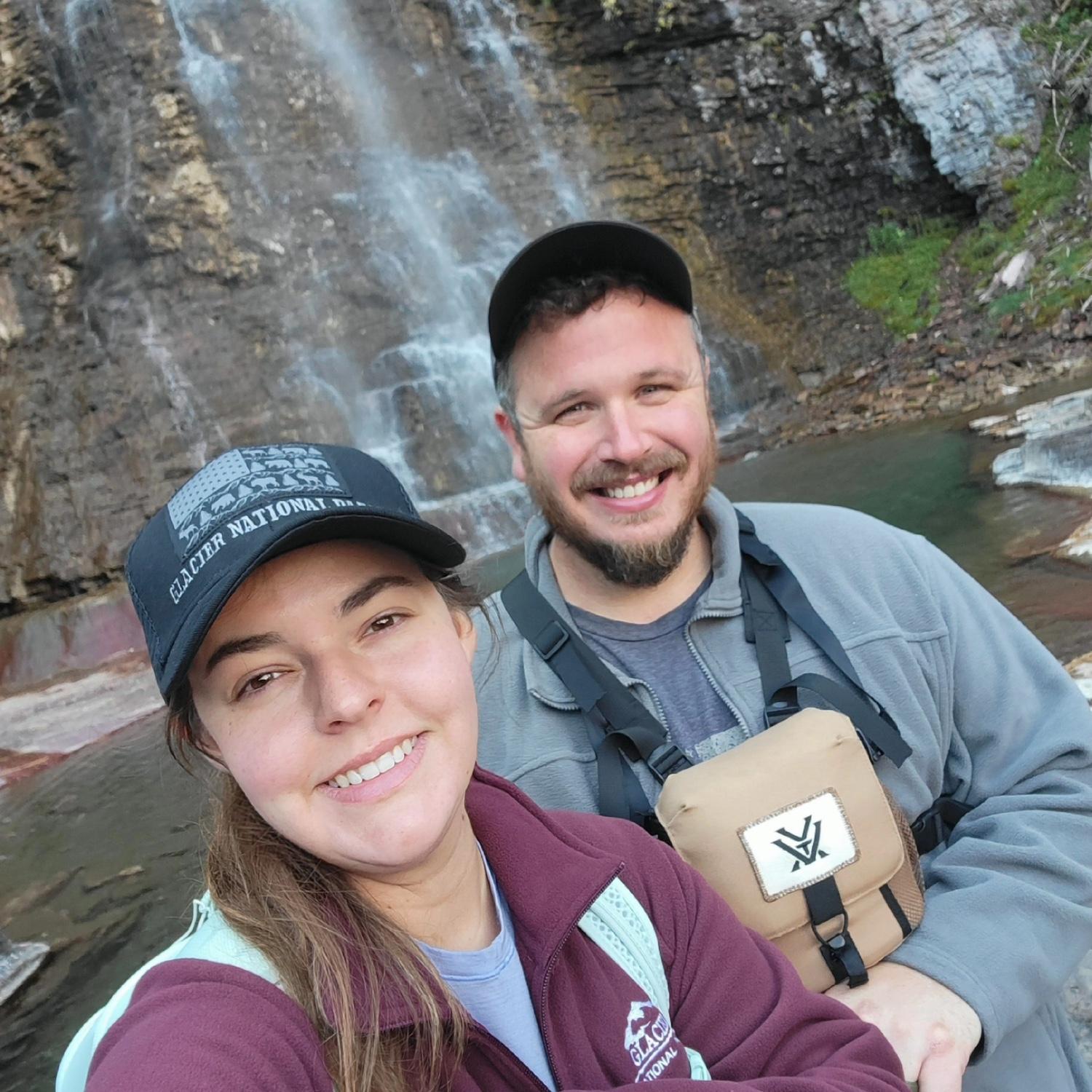 The day we picked our wedding venue…(again 😂) we celebrated with a hike to Virginia falls in MT!